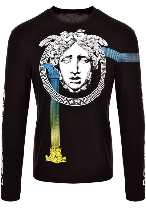 versace original t shirt|versace long sleeve t shirts.